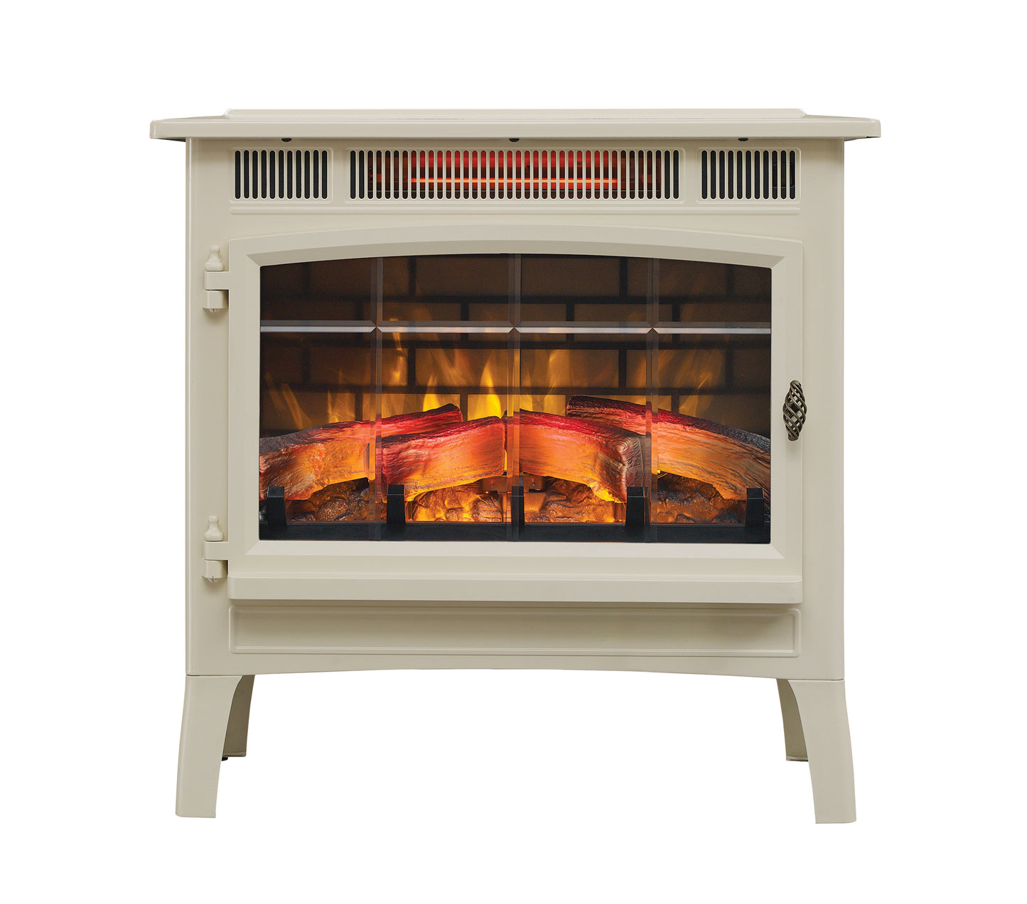 duraflame Freestanding Electric Fireplace Stove Heater with 3D Flame Effect for 1,000 Sq. Ft. Room