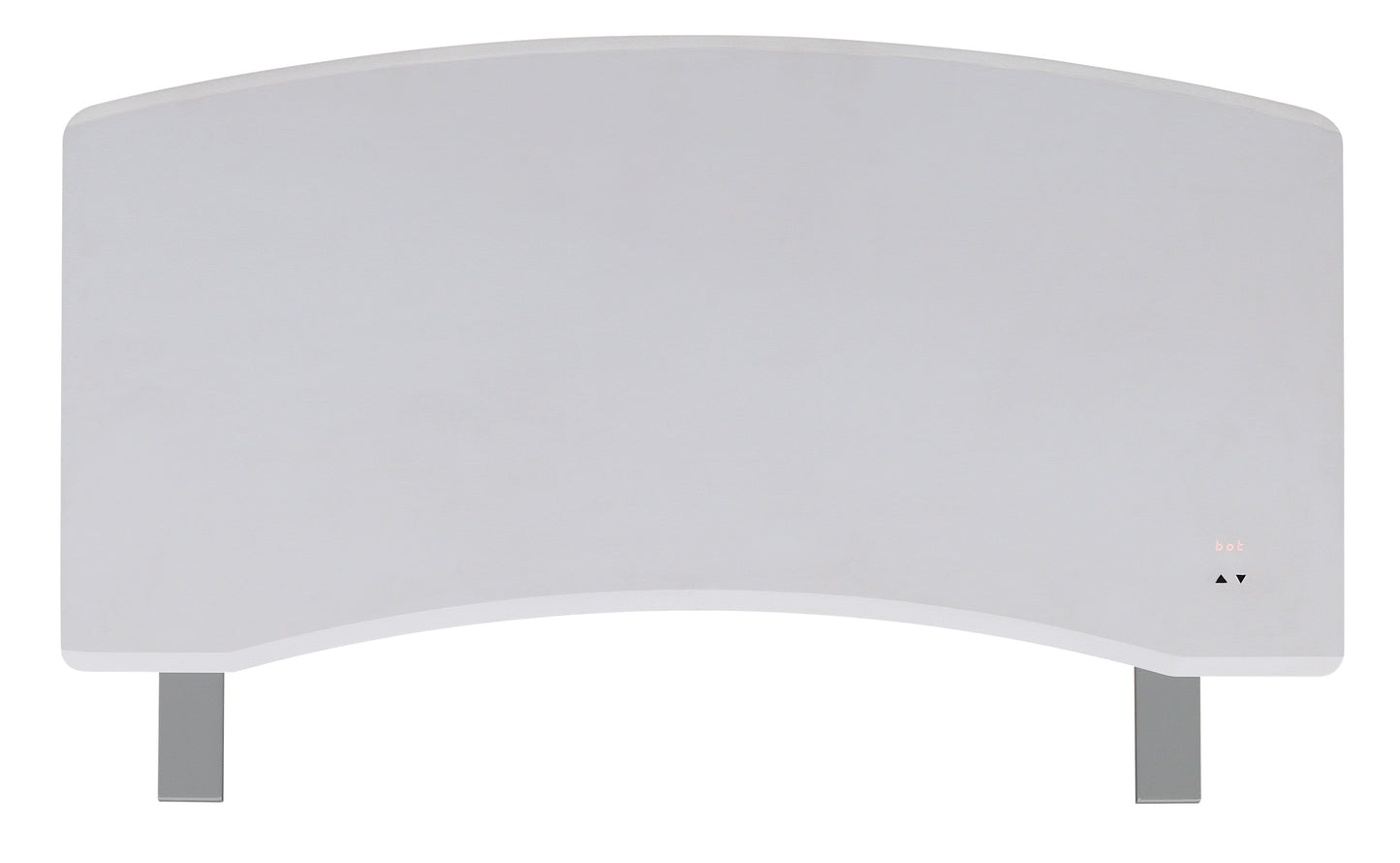 Electric Adjustable Height Desk with Charging Station, Brushed White