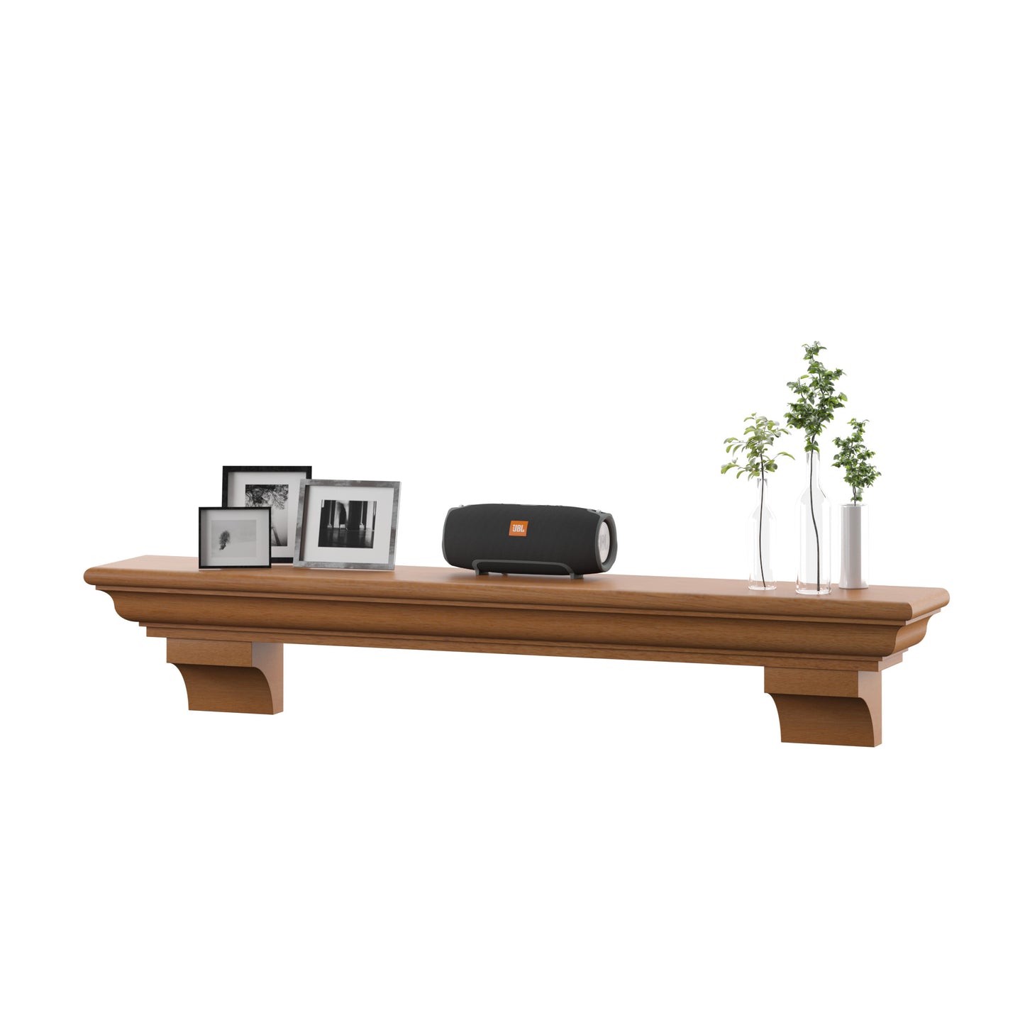 60" Mantel Shelf with Optional Corbels