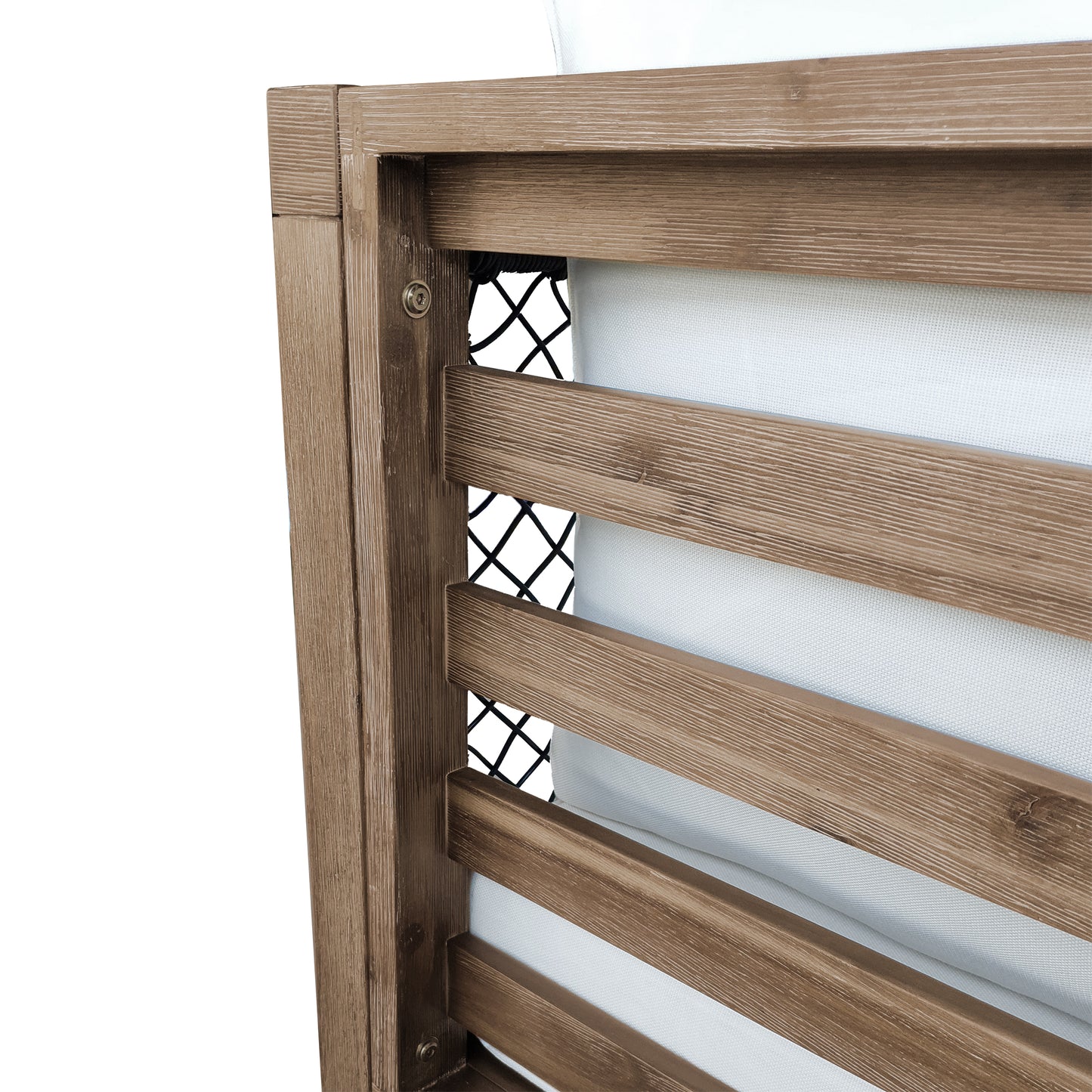 TK Classics Outdoor Acacia Club Chair with Black Wicker and Cushions