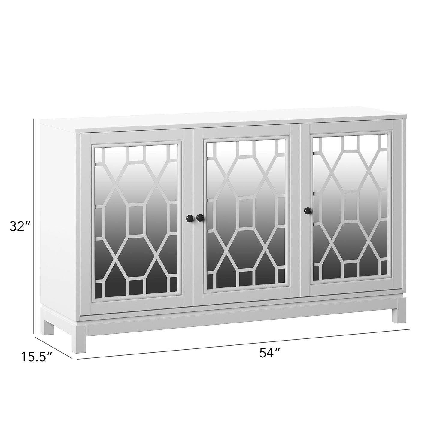 Sideboard with Mirrored Cabinet Doors