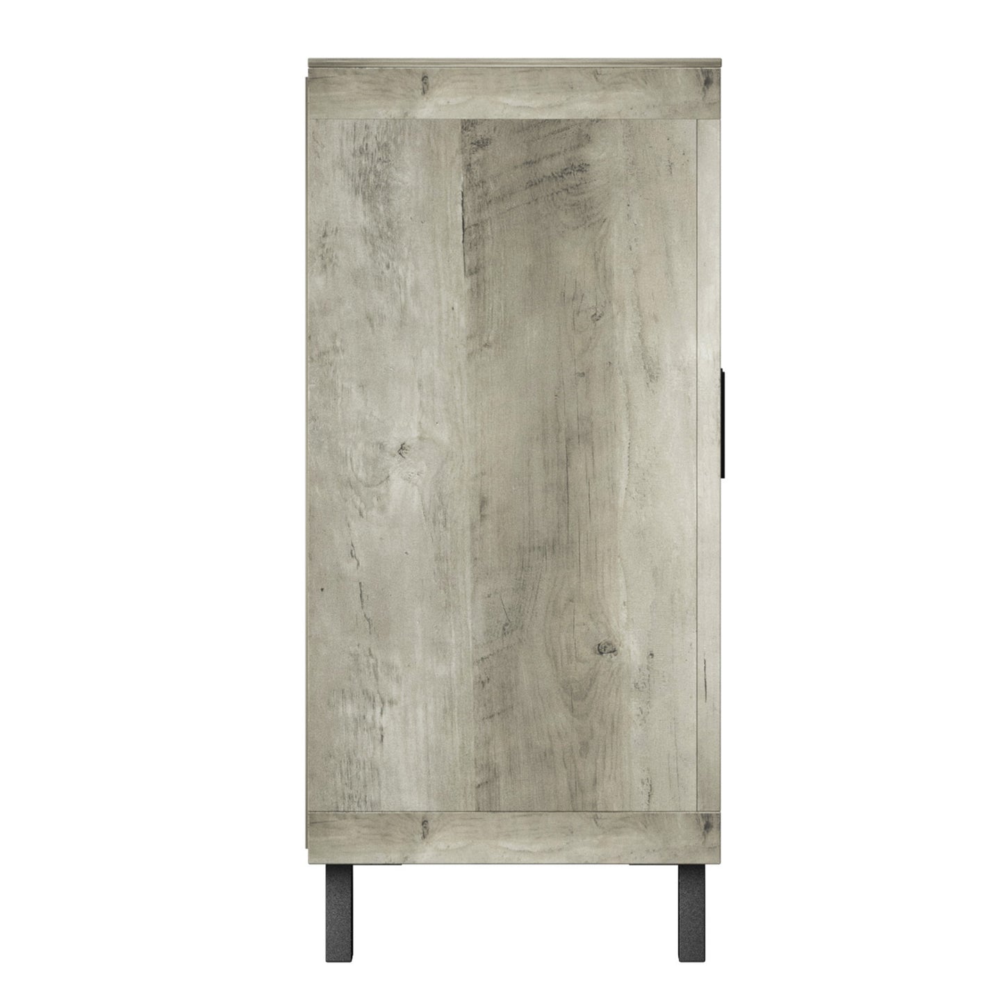 Bar Cabinet with Mirrored Doors and Stemware Rack