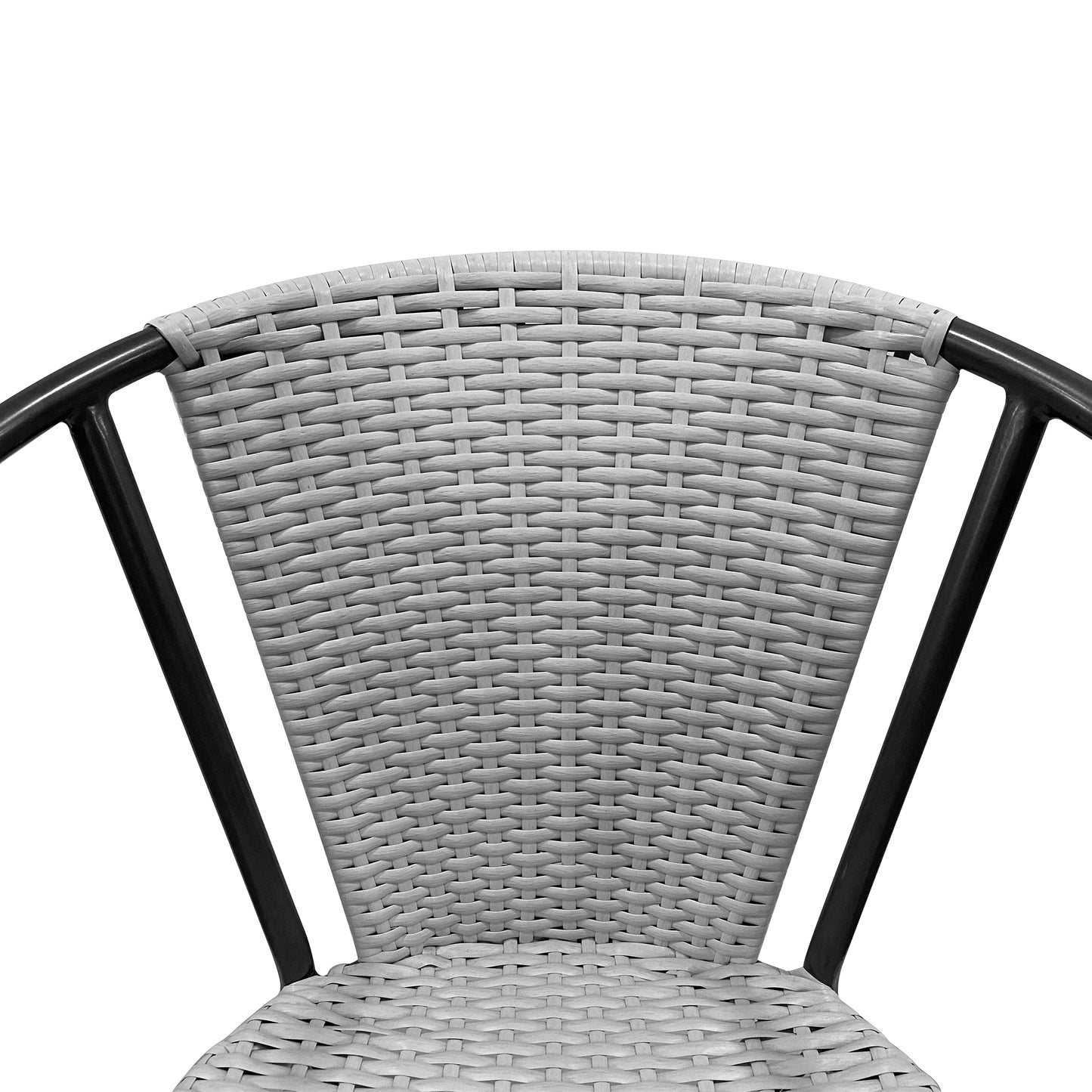 TK Classics Outdoor Wicker Dining Armchairs, Set of 2