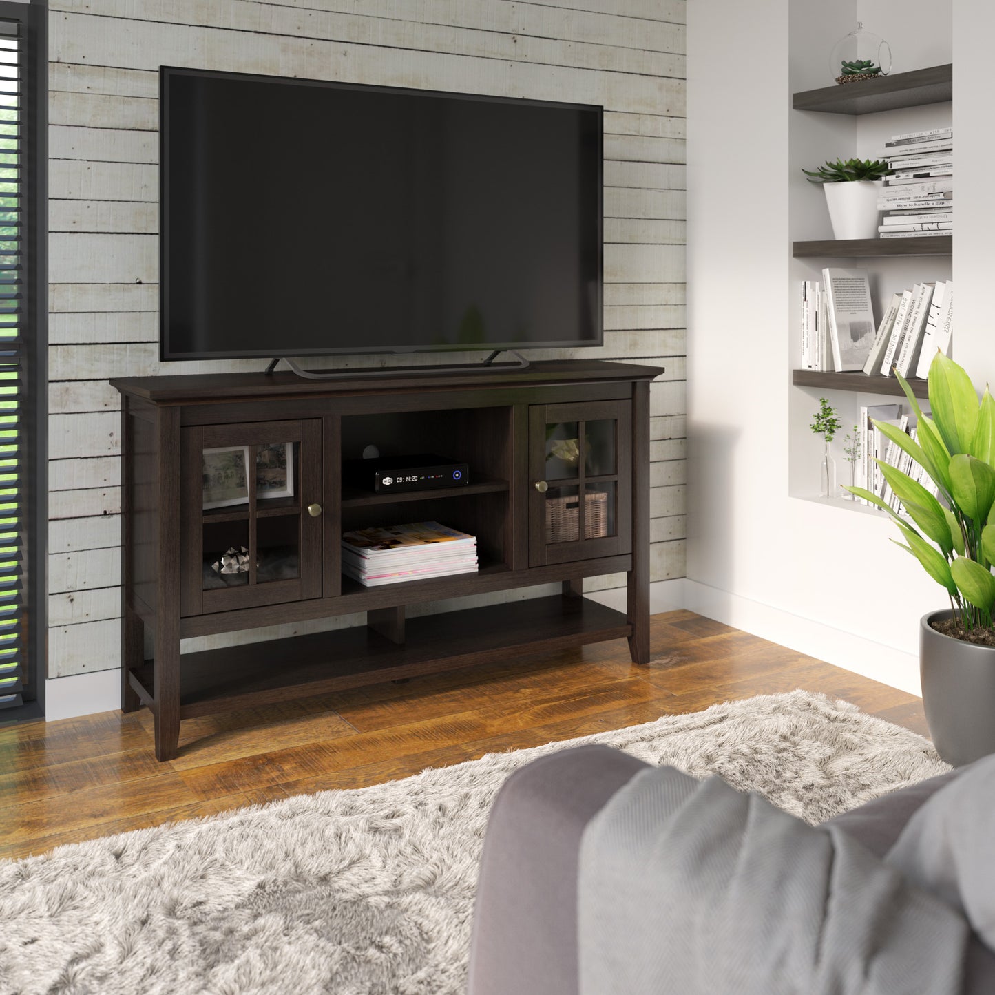 TV Stand for TVs up to 60” with Open Lower Storage