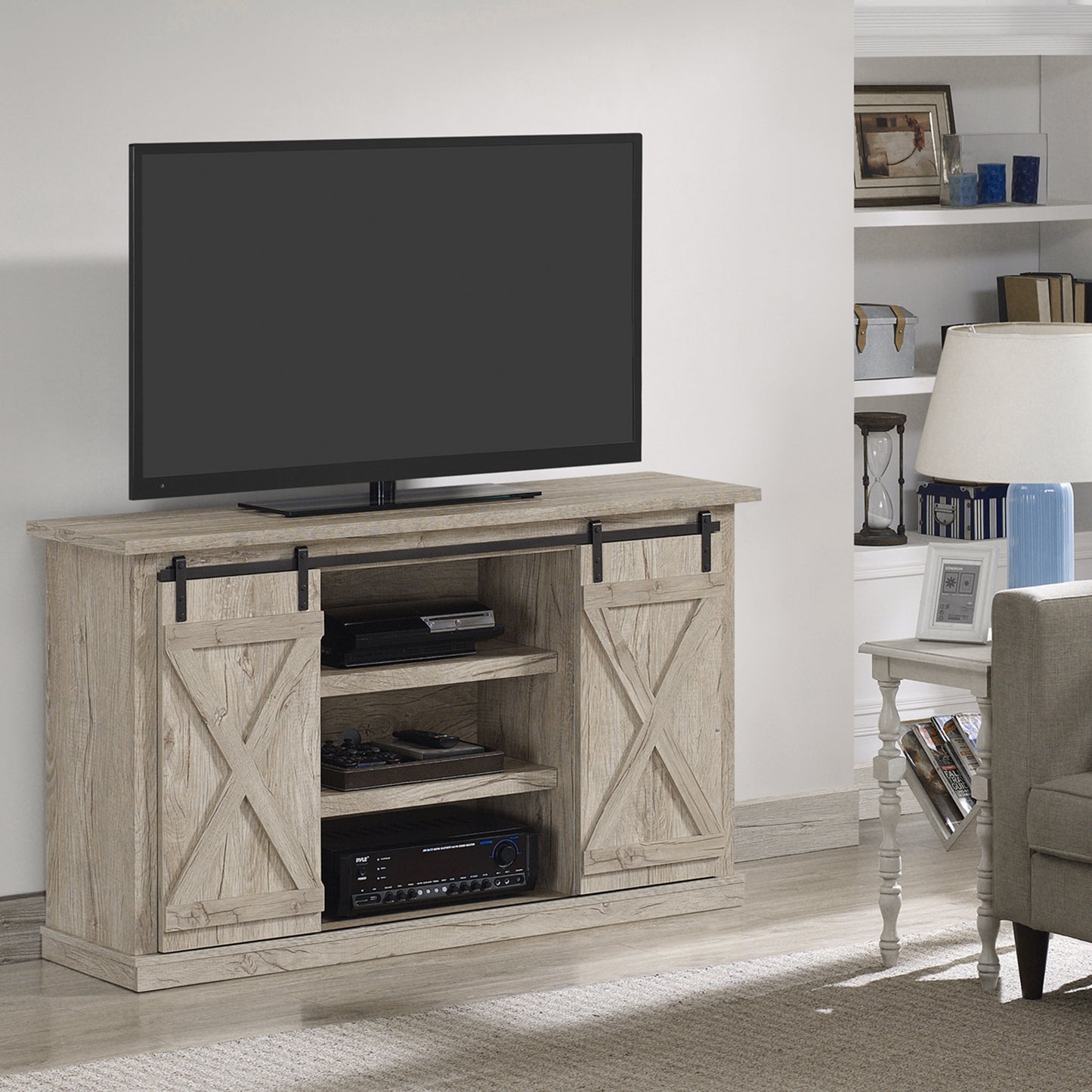 Cottonwood TV Stand for TVs up to 60 inches with Sliding Barn Doors