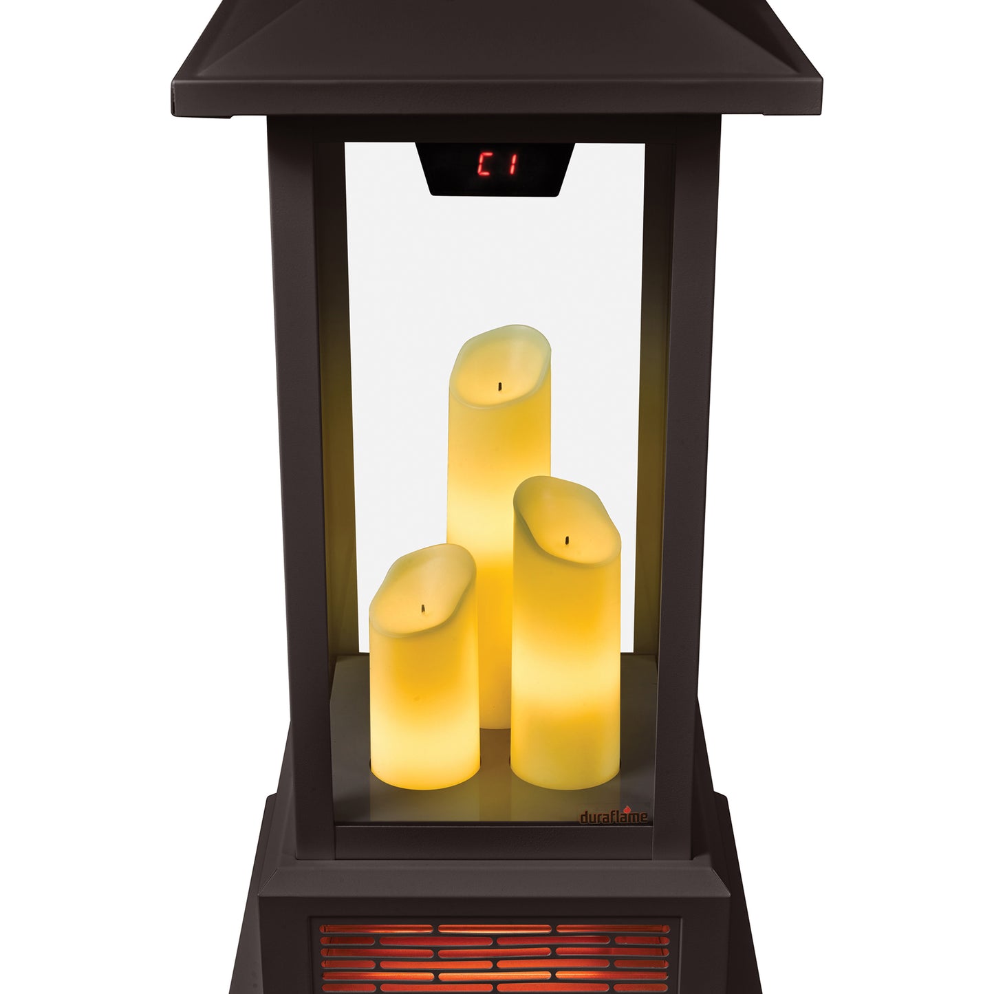 28” duraflame® Infrared Quartz Electric Lantern Heater with Remote Control