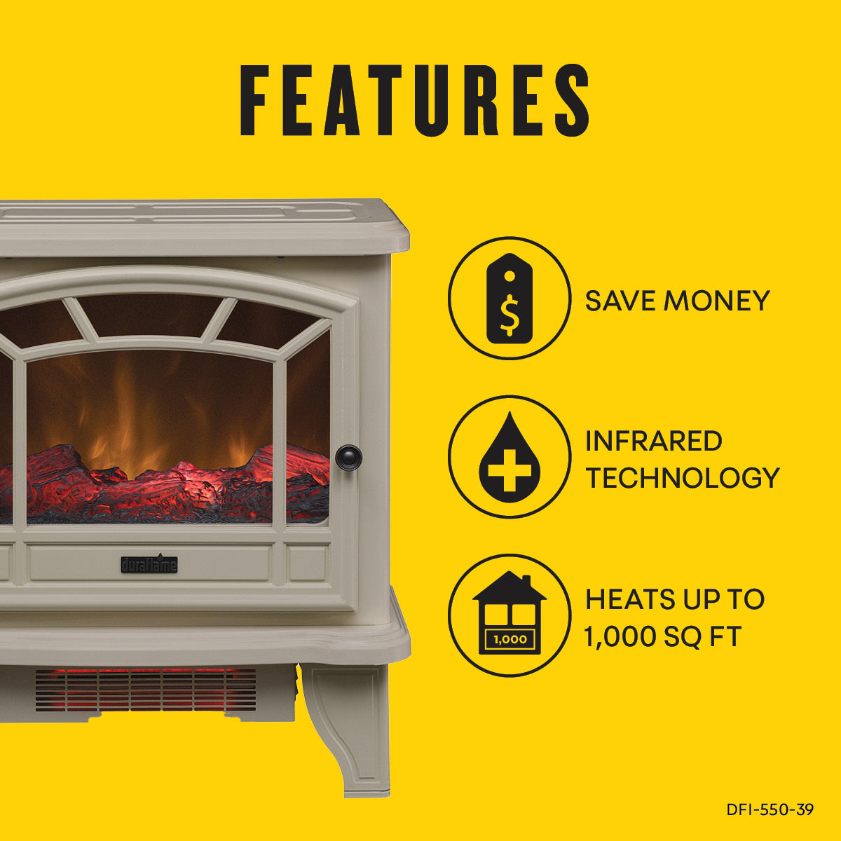 duraflame® Electric Fireplace Stove Heater