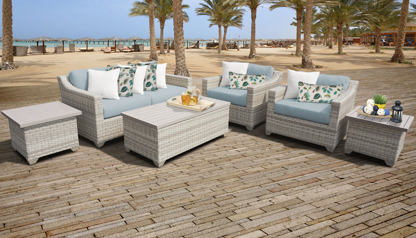 Fairmont 7-Piece Outdoor Wicker Patio Furniture Set