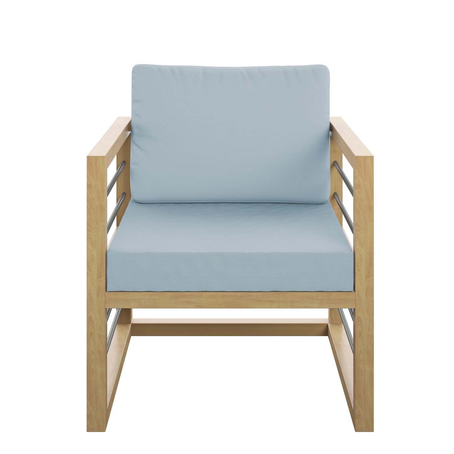 TK Classics Aluminum Outdoor Club Chair with Cushions