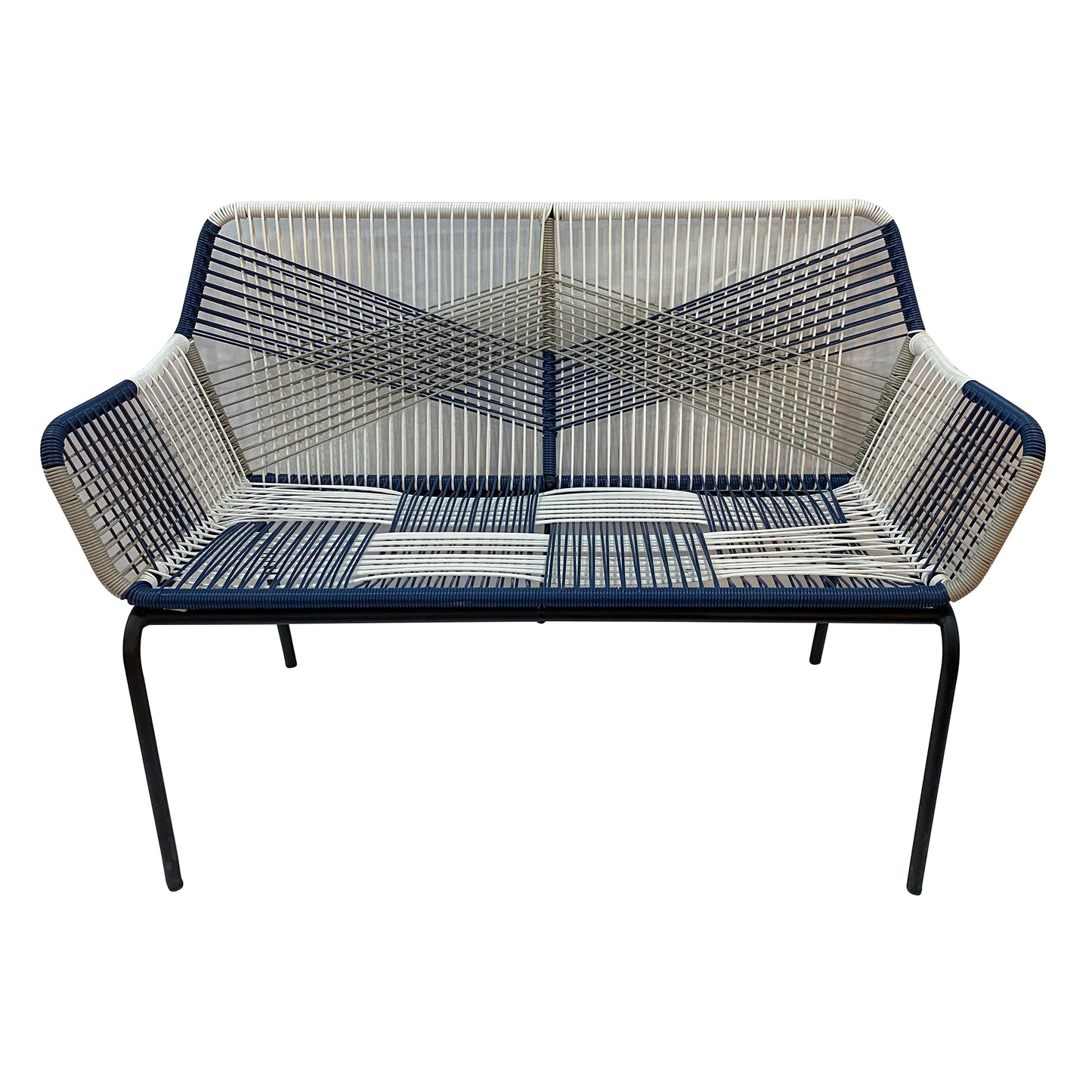 TK Classics Wrapped Rope Outdoor Loveseat for 2 People