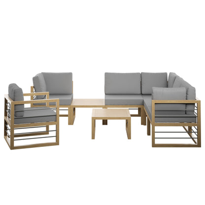 TK Classics 8 Piece Aluminum Outdoor Conversation Set