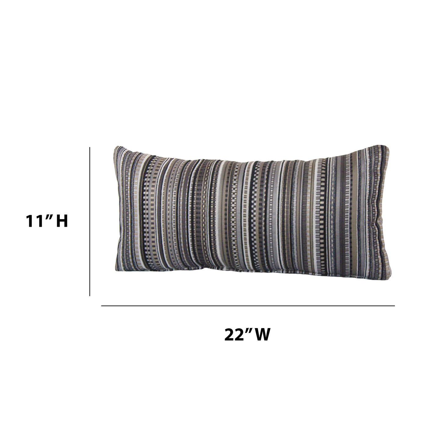 PILLOW-BLACKSTR-R-2X