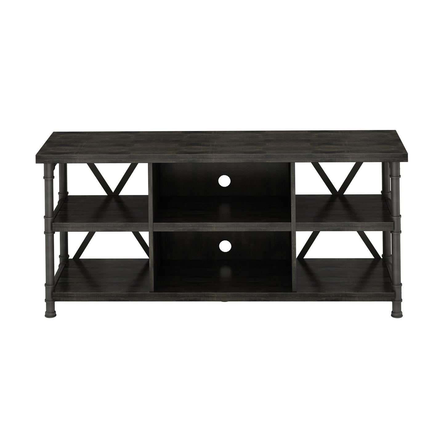 Irondale Open Architecture TV Stand for TVs up to 60 inches, Autumn Driftwood