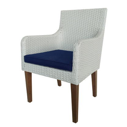 TK Classics Outdoor Dining Armchairs with Cushions, Set of 2