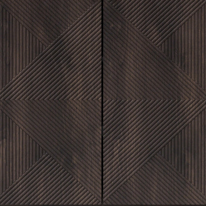 Accent Cabinet with Geometric Pattern Doors