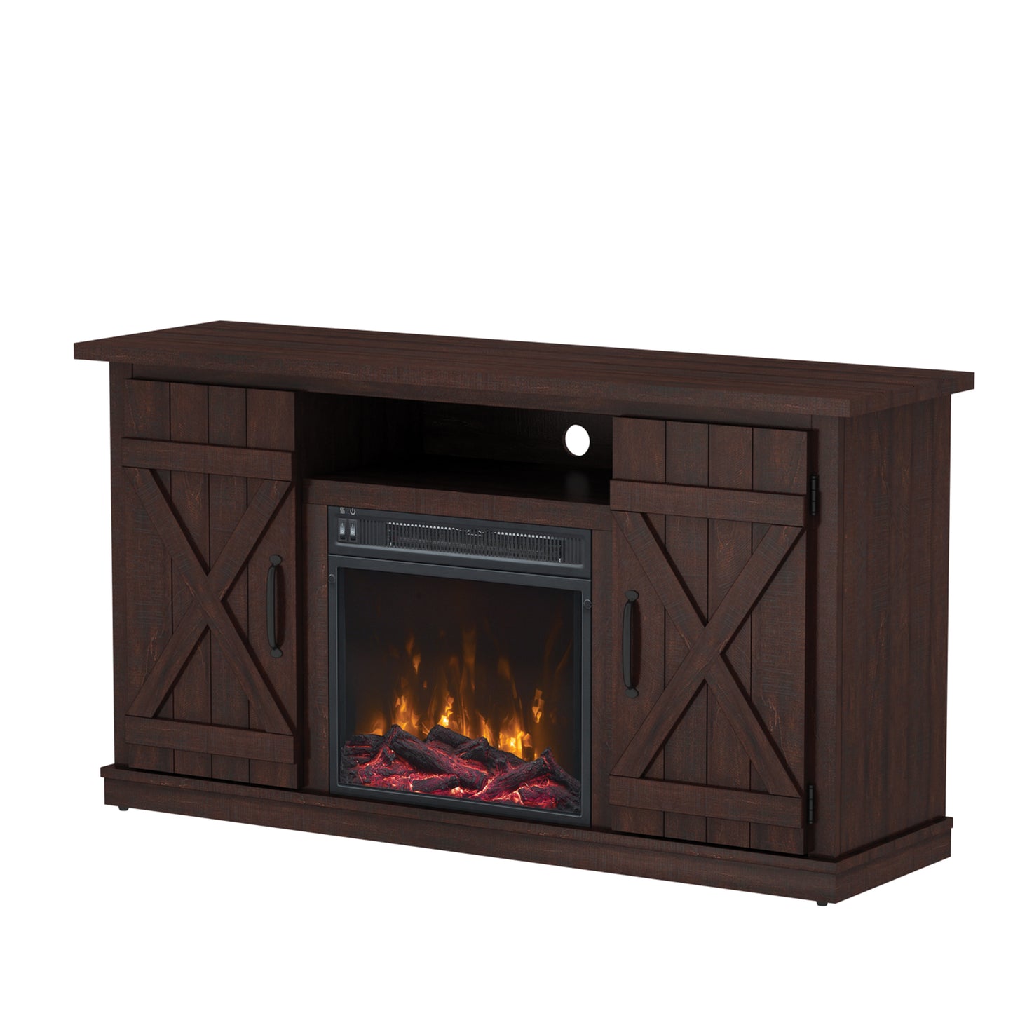 Cottonwood TV Stand for TVs up to 55" with Electric Fireplace