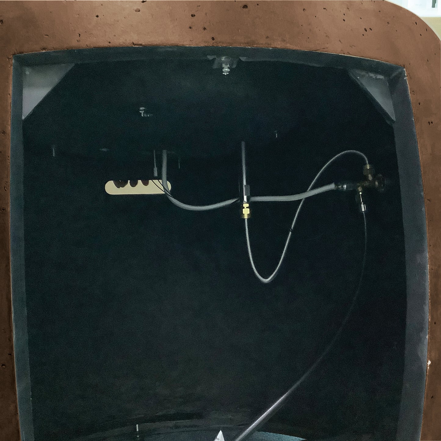 TK Classics 34.5” Round Fire Pit with Travertine Stone Finish