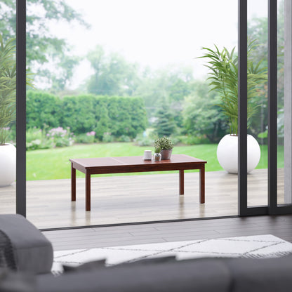 TK Classics Outdoor Acacia Coffee Table