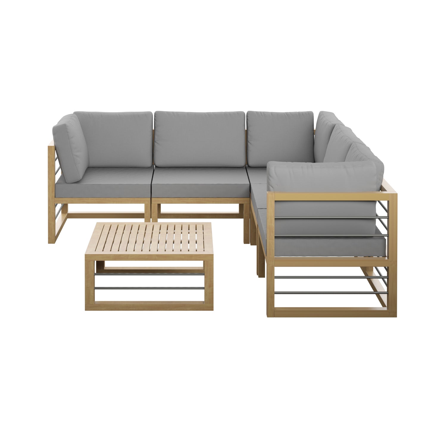 TK Classics 6 Piece Aluminum Outdoor Conversation Set