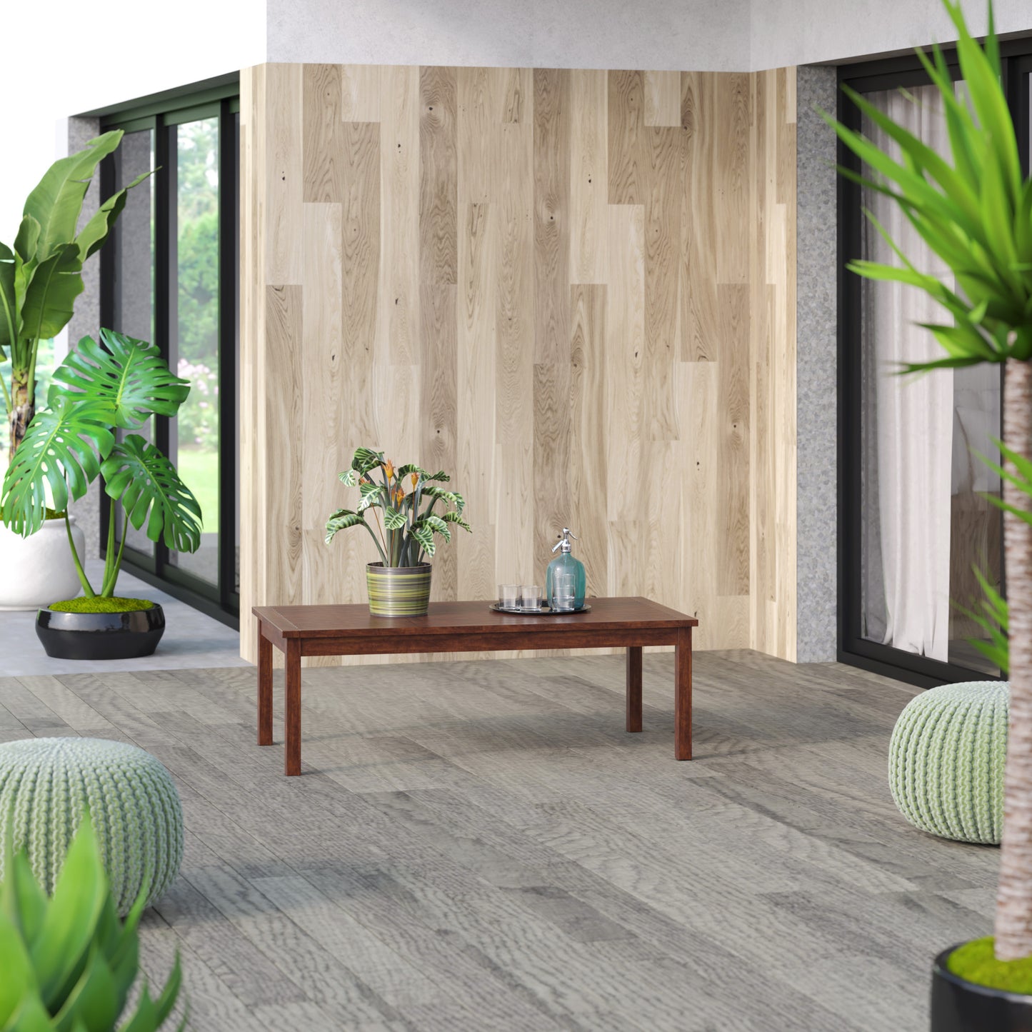 TK Classics Outdoor Acacia Coffee Table