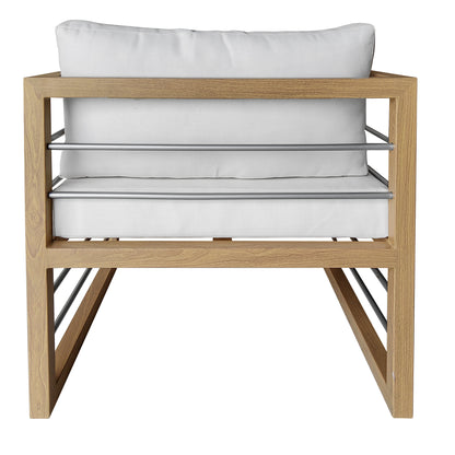 TK Classics Aluminum Outdoor Club Chair with Cushions