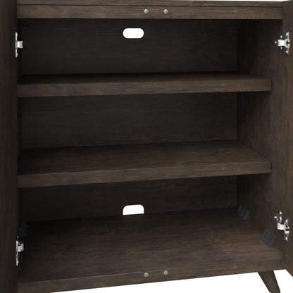 Accent Cabinet with Geometric Pattern Doors