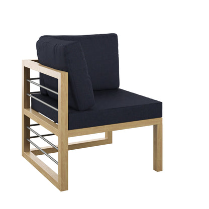 TK Classics Aluminum Outdoor Sectional Corner Sofa Seat