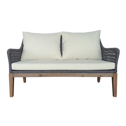 TK Classics Outdoor Loveseat for 2 People with Cushions