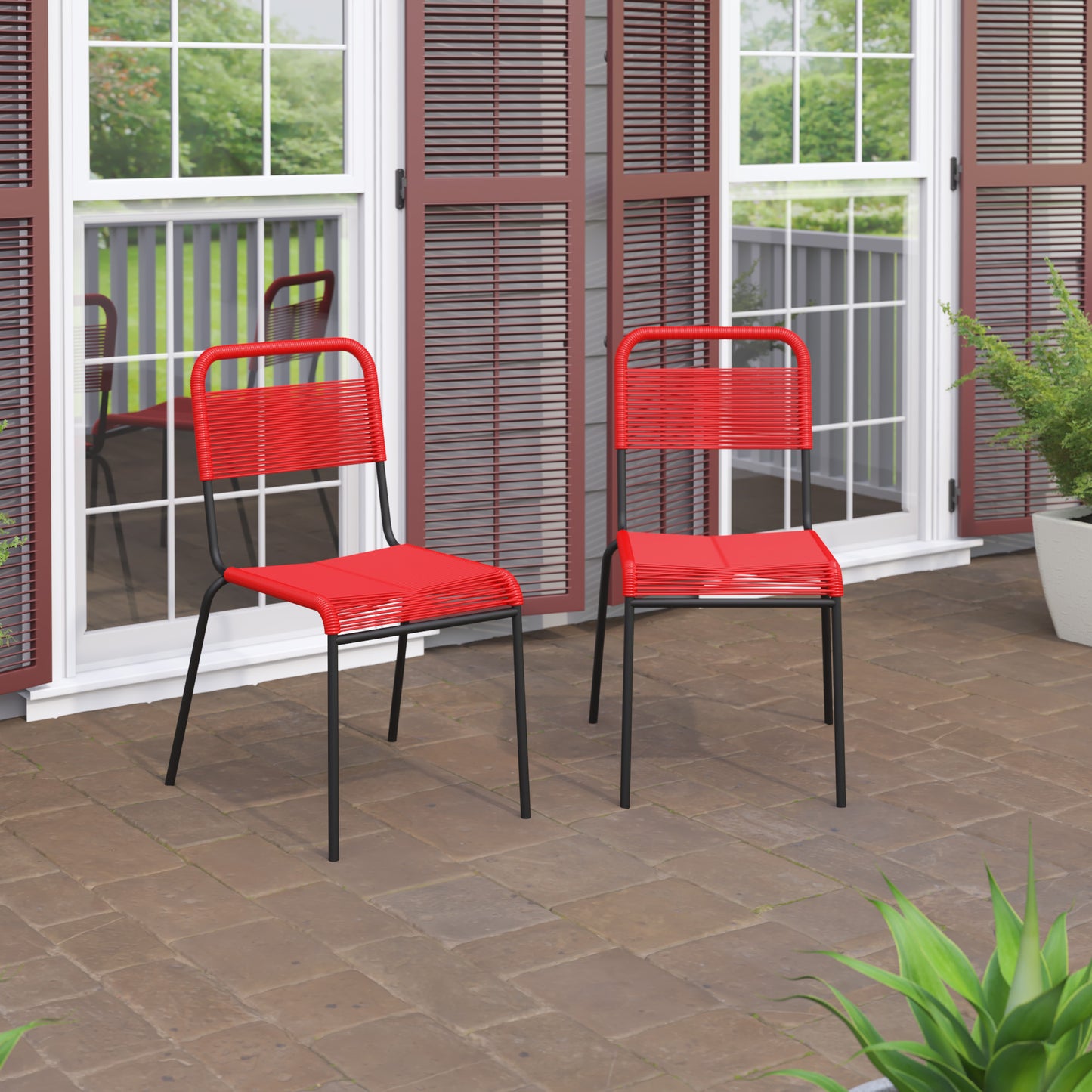 TK Classics Outdoor Dining Chairs, Set of 2