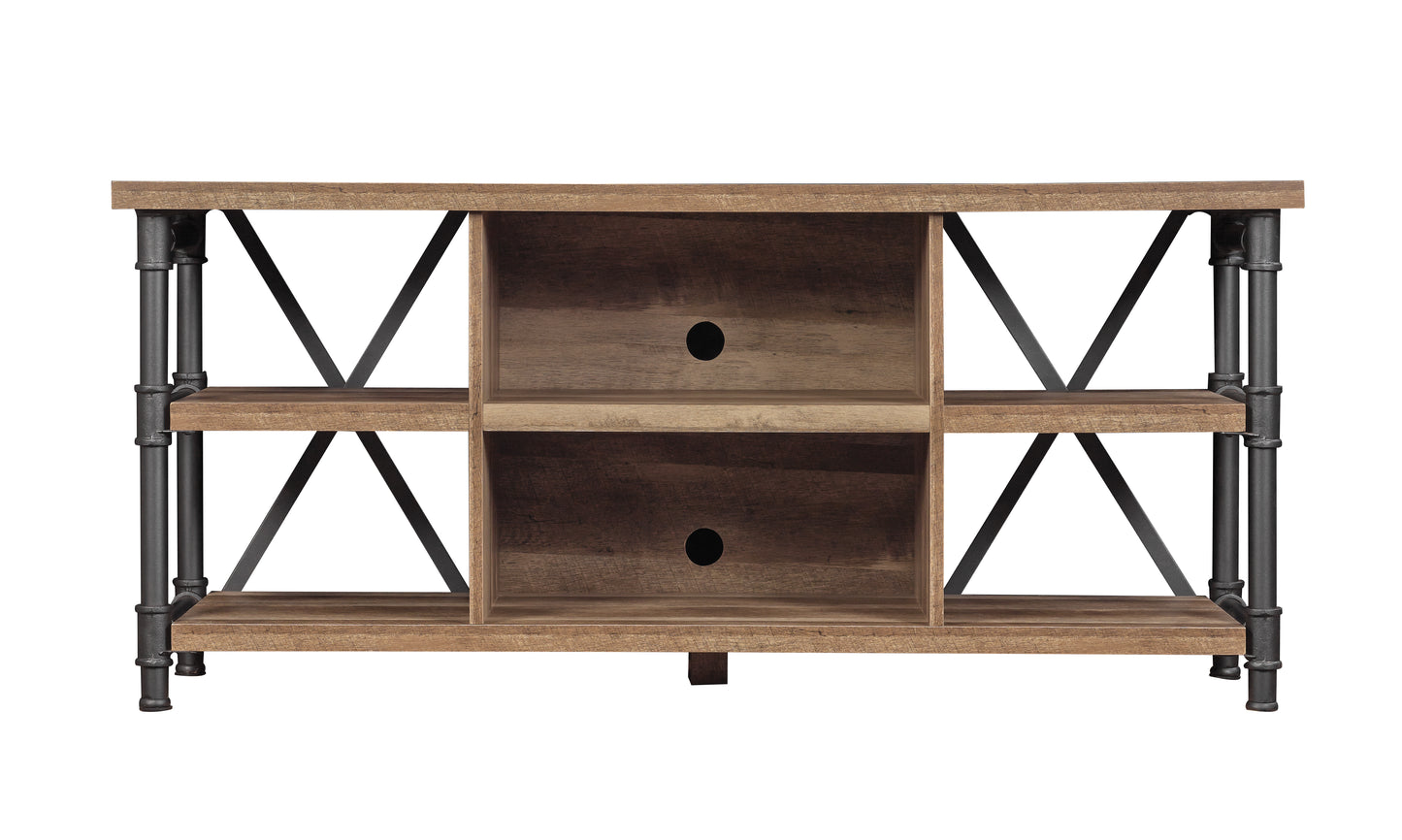 Irondale Open Architecture TV Stand for TVs up to 60 inches, Autumn Driftwood