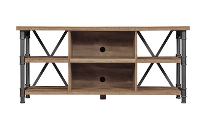 Irondale Open Architecture TV Stand for TVs up to 60 inches, Autumn Driftwood