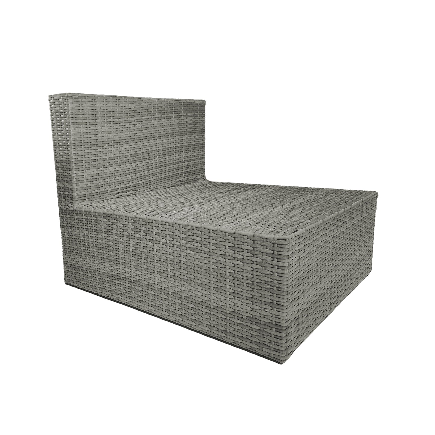 TK Classics Outdoor Armless Sofa Seats with Cushions, Set of 2