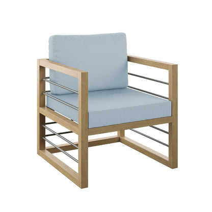 TK Classics Aluminum Outdoor Club Chair with Cushions