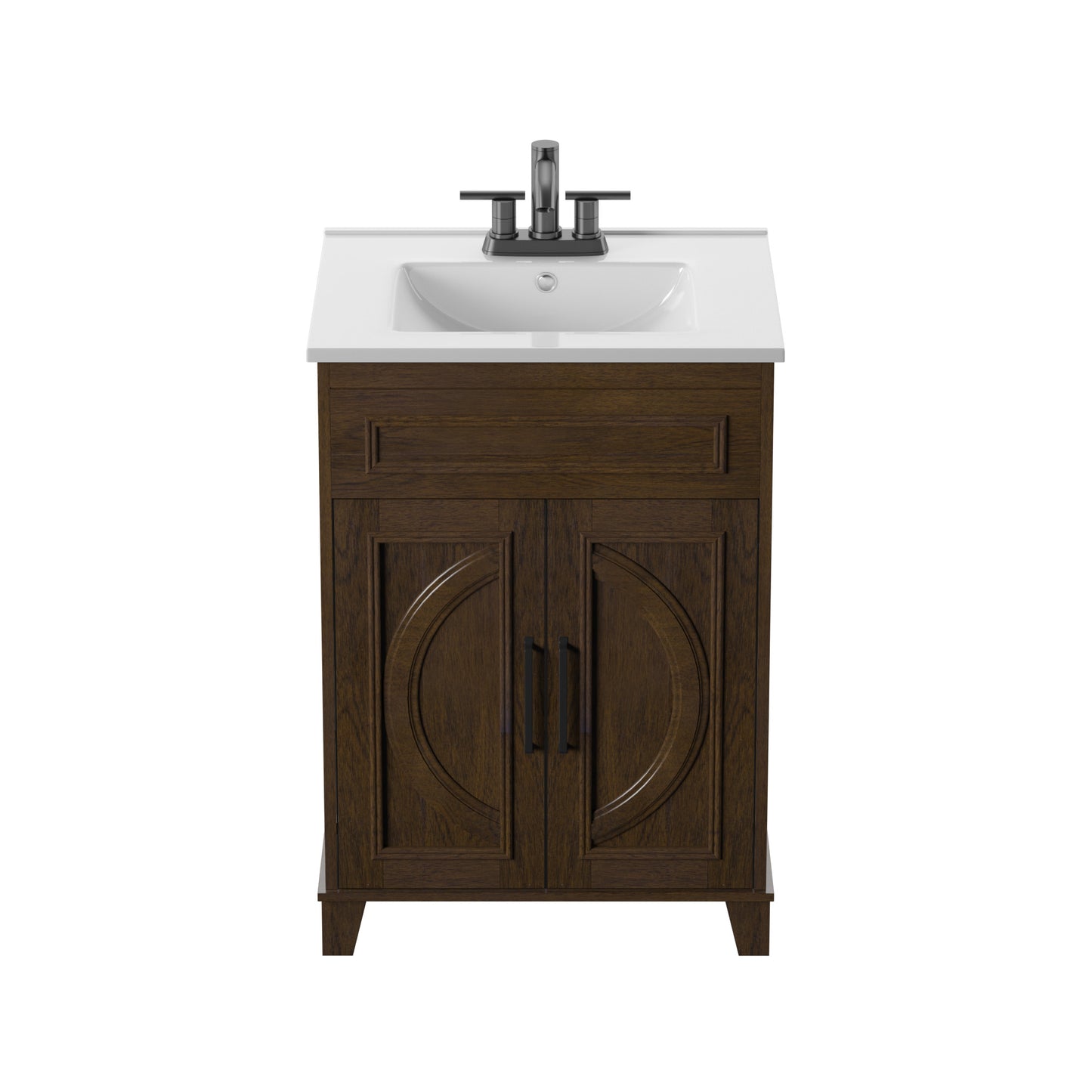 Renton 24" Single Bathroom Vanity with Decorative Mullions