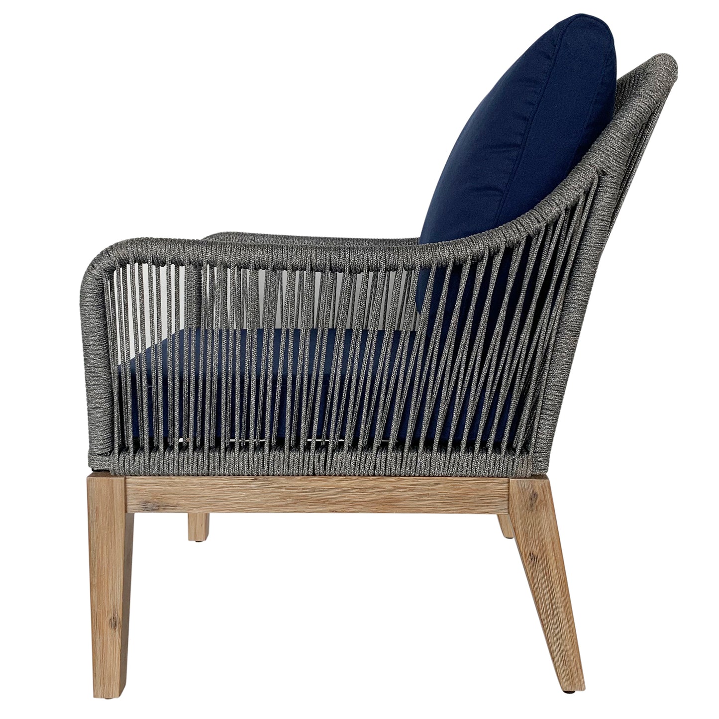 TK Classics Set of 2 Outdoor Arm Chairs with Cushions