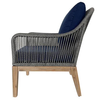 TK Classics Set of 2 Outdoor Arm Chairs with Cushions