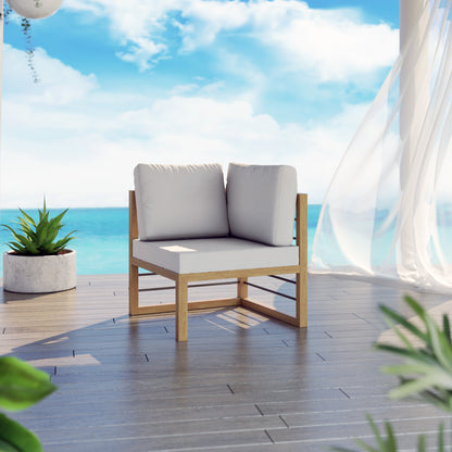 TK Classics Aluminum Outdoor Sectional Corner Sofa Seat