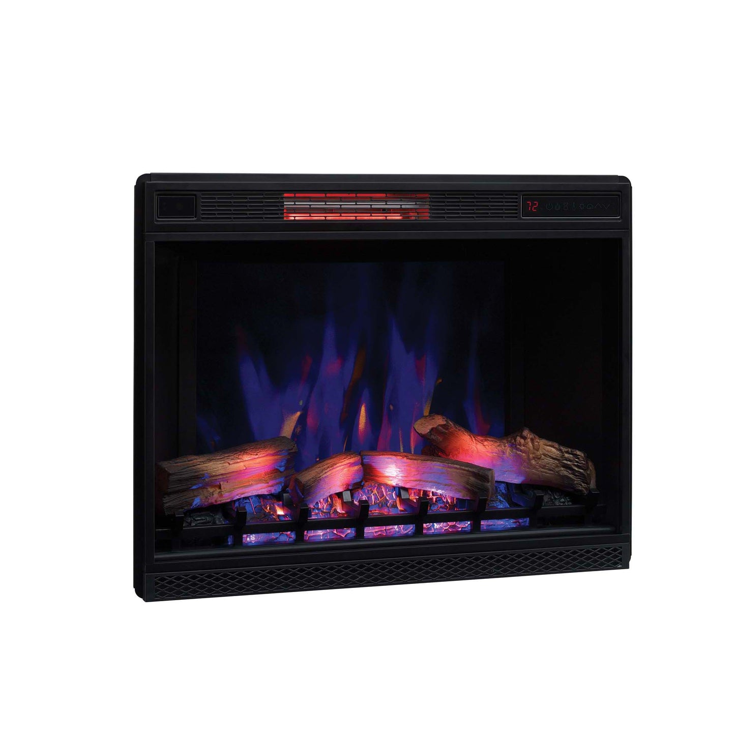 33” 3D Infrared Quartz Electric Fireplace Insert with Safer Plug® and Safer Sensor™