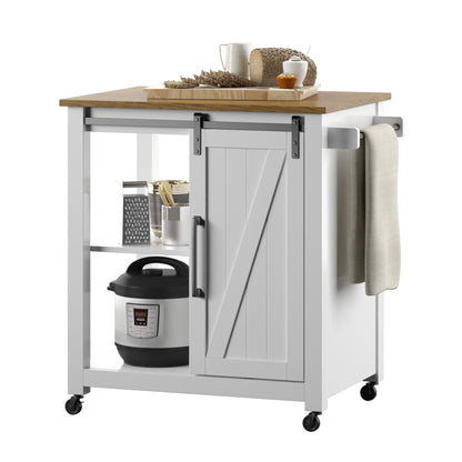 Barndoor Kitchen Cart
