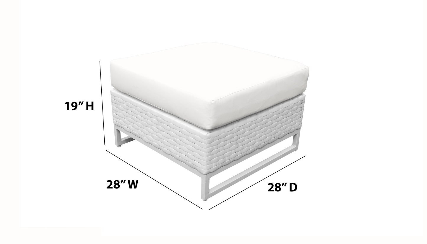 Miami 8-Piece Wicker Outdoor Furniture Set with Aruba Cushions