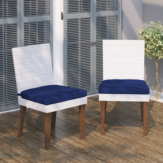 TK Classics Outdoor Dining Chairs with Cushions, Set of 2