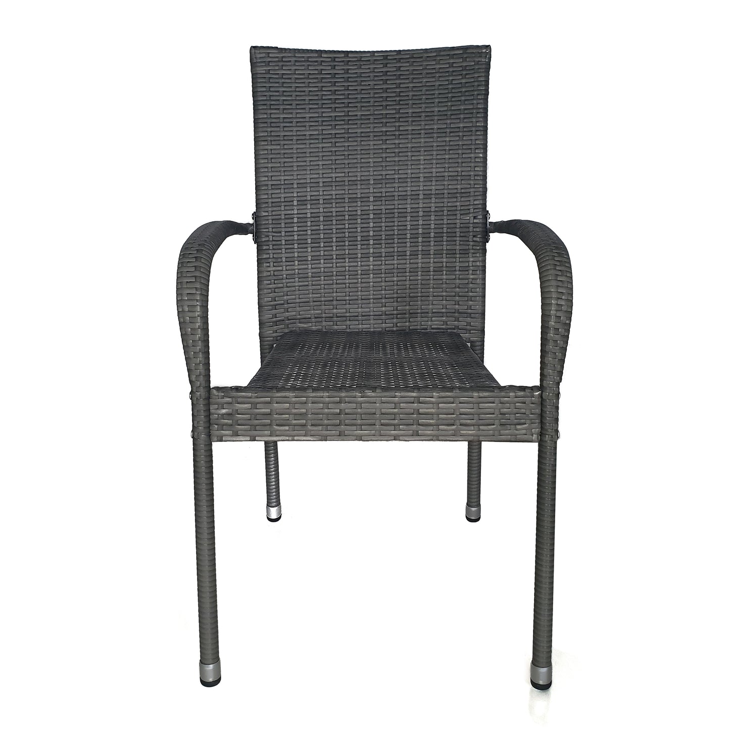 TK Classics Outdoor Wicker Dining Arm Chairs, Set of 2