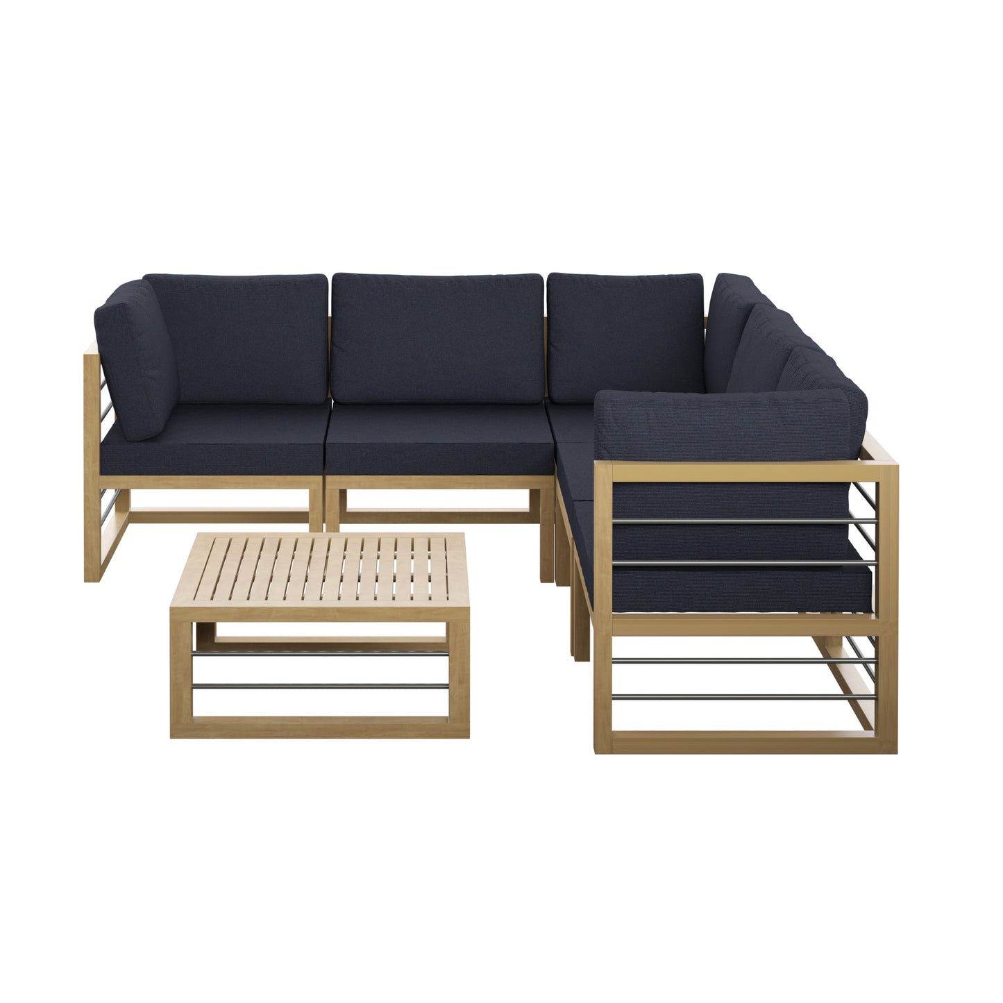 TK Classics 6 Piece Aluminum Outdoor Conversation Set