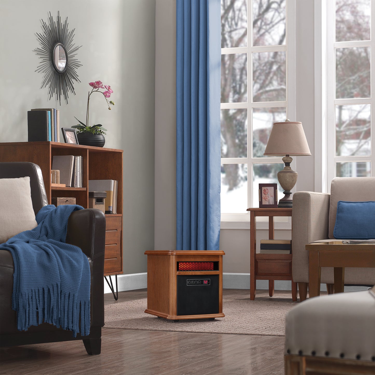 duraflame® Rolling Infrared Quartz Electric Heater with Patented Safer Plug®