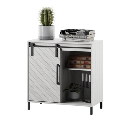 Accent Cabinet with Sliding Door and Wine Storage