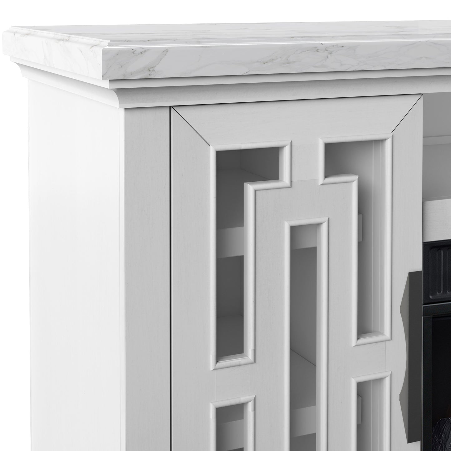 Tresanti® Kerrigan TV Console with ClassicFlame® CoolGlow® 2-in-1 Electric Fireplace and Fan