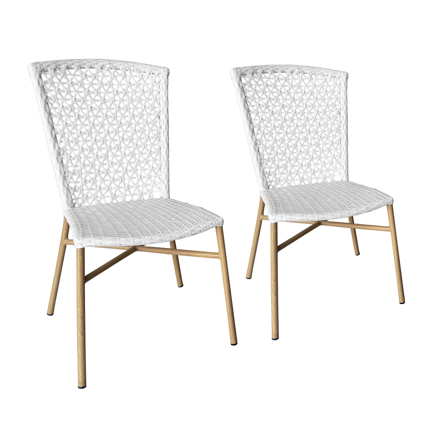 Set of 2 Outdoor Dining Chairs