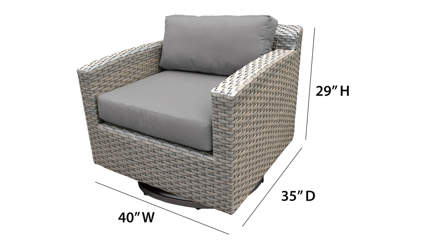TK Classics Outdoor Swivel Chair