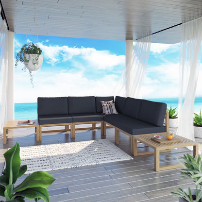 TK Classics 7 Piece Aluminum Outdoor Conversation Set