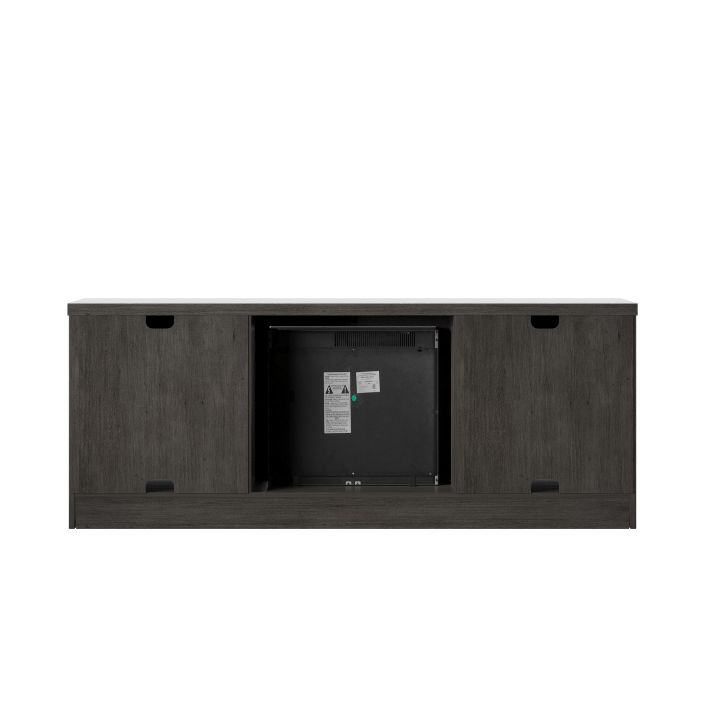 TV Stand for TVs up to 65" with Planked Doors and Nail Head Details